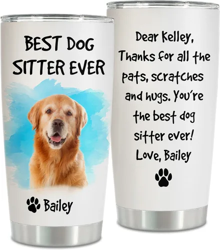 Miniatura 8 de Vaso personalizado con diseño de perro y mamá, vaso con foto impresa de perros, regalos para amantes de los perros, regalos para amantes