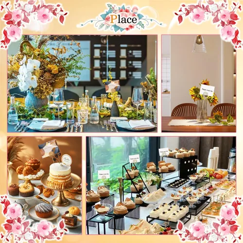 Miniatura 5 de 30 piezas de púas florales de alambre de metal de 13 pulgadas, soporte de tarjeta de metal para nombre, clips de número, soporte de imagen, soporte