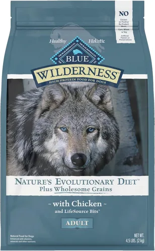 Miniatura 20 de Blue Buffalo Wilderness - Alimento seco natural con alto contenido proteínico y cereales saludables para perros adultos, pato, bolsa de 4.5 libras