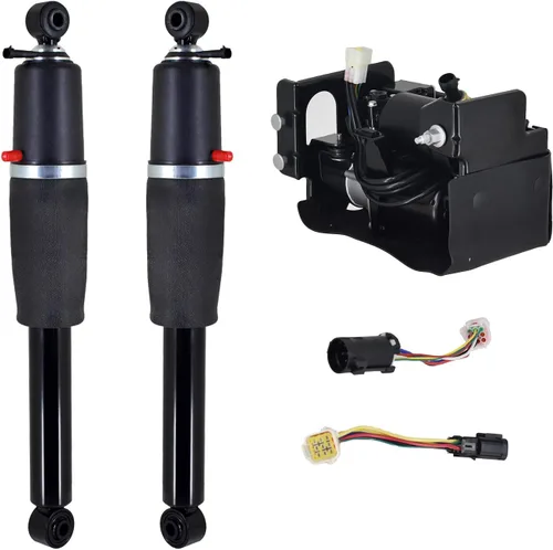 PM Auto Conjunto de 3 compresores de suspensión neumática-amortiguador de aire trasero para Cadillac Escalade EXT 2002-2013