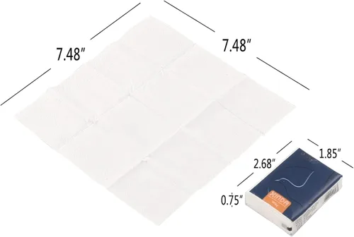 Miniatura 2 de Pañuelos faciales de bolsillo suave de 4 capas, 150 paquetes (10 por paquete), pañuelos de papel sin perfume, paquete de viaje