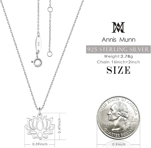 Miniatura 3 de AM ANNIS MUNN Three Four Five Generations Necklace Grandma Gifts 925 Sterling Silver Necklace Gifts for Grandma Women Necklace Jewelry for Women