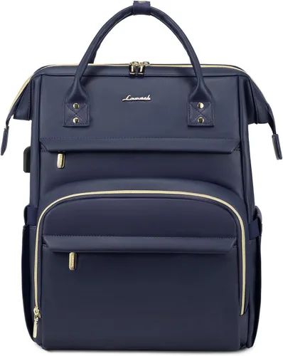 Miniatura 11 de LOVEVOOK - Mochila para laptop para mujer, mochila de moda para mujer.., Rojo Marrón, 15,6 pulg., Mochilas de viaje