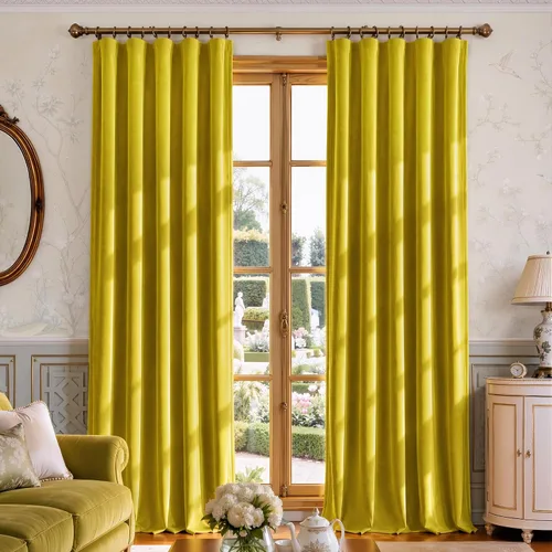 Miniatura 14 de NICETOWN Cortinas de terciopelo blanco marfil de 10 pies de largo para techos altos, cortinas extralargas con aislamiento térmico para ventanas