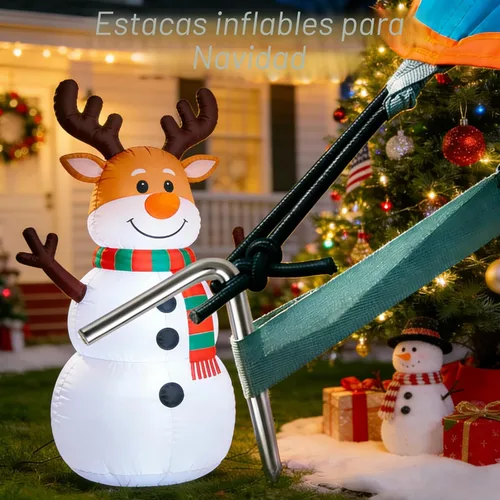 Miniatura 7 de FEED GARDEN Estacas de tienda de campaña de 7 pulgadas, paquete de 18 estacas inflables para decoración al aire libre, clavijas de metal