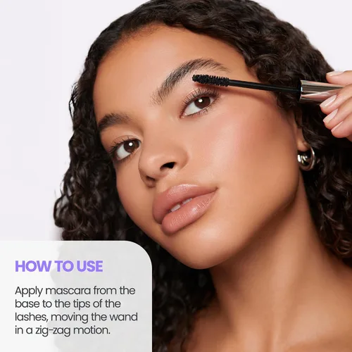 Miniatura 3 de Máscara Wonderskin Infinite Rizz - Máscara negra para volumen y longitud, de larga duración, a prueba de manchas y resistente al agua, maquillaje
