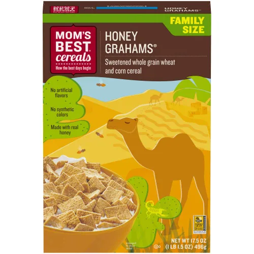 Miniatura 14 de Mom's Best Cereal con sabor a trigo tostado, sin jarabe de maíz de alta fructosa, caja de 23 onzas (paquete de 12)