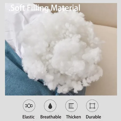 Miniatura 6 de Almohada de cuña para cabecero de cama con funda extraíble, soporte de posicionamiento triangular, respaldo de lectura, almohada de cuña