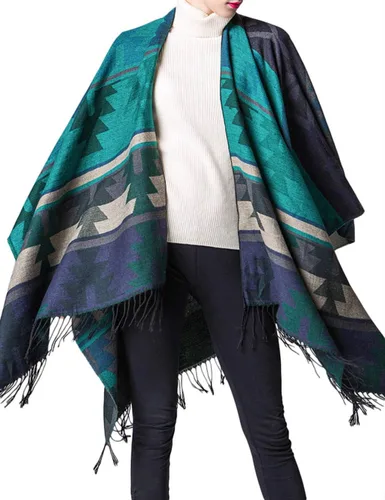 Miniatura 4 de xxxiticat Chal para mujer, diseño de cachemira, chal, poncho y bufanda