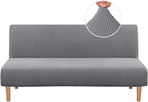 Miniatura 10 de H.VERSAILTEX - Funda elástica para sofá o cama, licra de alto elastano, lavable a máquina, tela Jacquard para sofá, futón Chocolate