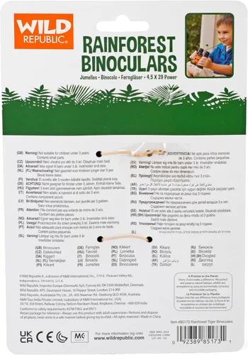 Miniatura 4 de Wild Republic Binoculares con estampado salvaje con estampado de tigre