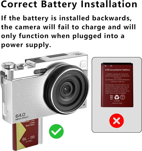 Miniatura 9 de Cámara digital 4K para fotografía con doble lente, cámara de enfoque automático de 64 MP para YouTube, pantalla abatible de 180° Cámara compacta
