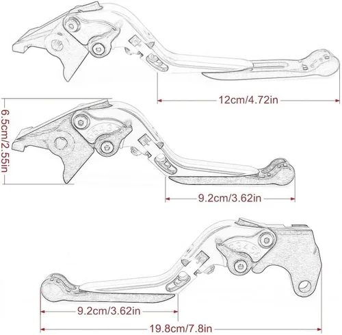 Miniatura 3 de Handle Clutch Lever for FZ8 FZ 8 2011-2020 Motorcycle Adjustable Folding Extendable Brake Clutch Levers Handle