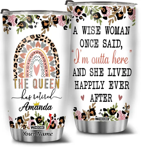 Miniatura 28 de WHIDOBE Vaso de jubilado personalizado (4 niños) personalizado para jubilados bajo nueva administración, mira a los nietos para obtener detalles