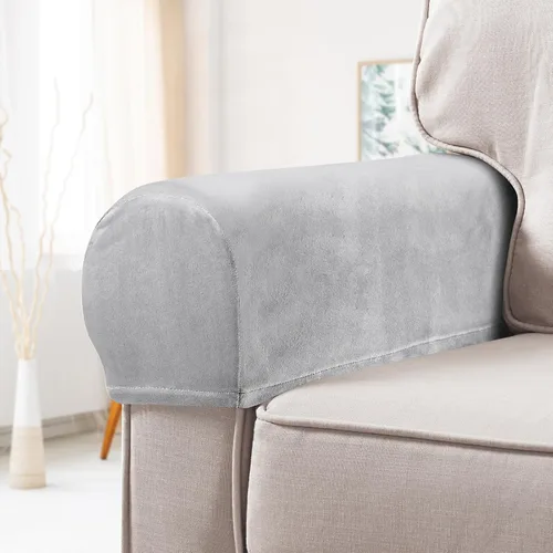Miniatura 7 de VICASKY Juego de 2 fundas para sofá y sillas, protectores de sillón, funda de escritorio con fundas para sofá y muebles