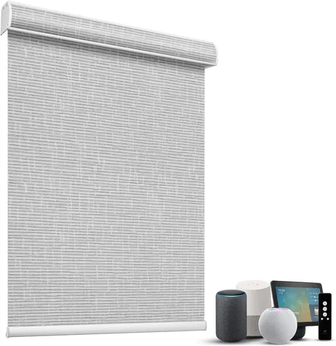 Miniatura 73 de SmartWings Persianas Motorizadas con Sombras para Ventana Control Remoto Funciona con Thread Apple Homekit Z-Wave Alexa 100% Blackout de Doble Cara
