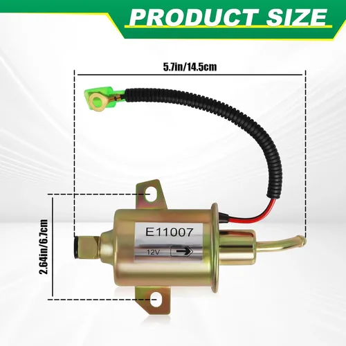 Miniatura 3 de Podoy 149-2311 Bomba de combustible Compatible con generador Onan Cummins 4KW Microlite MicroQuiet 4000 4Kw RV A029F889 E11007 149-2311-02 149231101