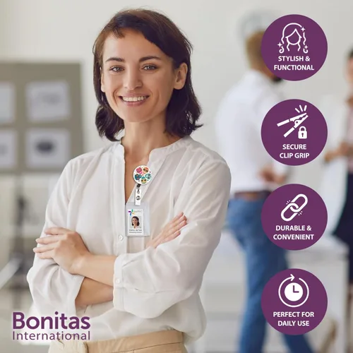 Miniatura 4 de ID Avenue Portatarjetas retráctil de 32 pulgadas, carretes retráctiles para enfermeras, médicos, profesores, estudiantes, trabajadores de oficina