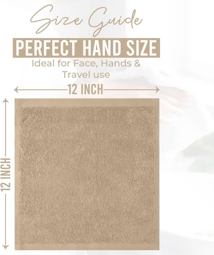 Miniatura 2 de DAN RIVER Paquete de 24 paños de lavado para ducharse [12 x 12] – 100% algodón paños de franela de alta calidad para baño, altamente absorbentes