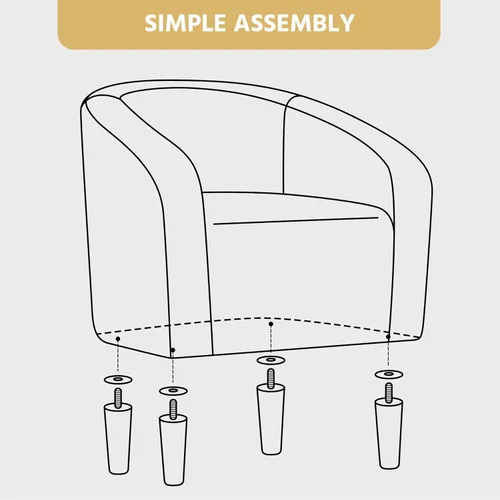 Miniatura 8 de Topeakmart Silla de barril, silla de acento de sherpa suave, silla auxiliar de club, estilo moderno, asiento profundo, sillón de barril para sala