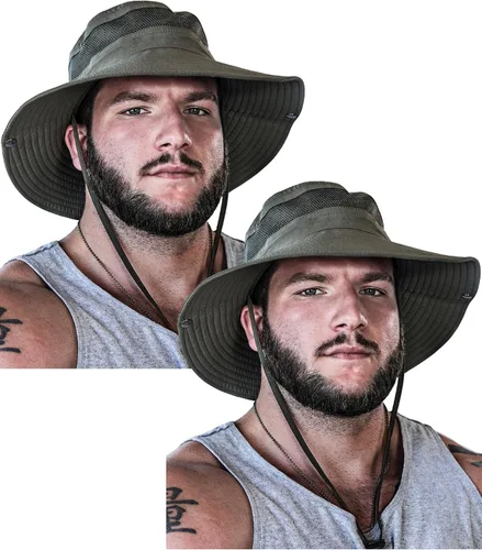 Miniatura 19 de GearTOP Safari Hat for Men Sun Hats for Women UV Protection UPF 50+ Fishing, Gardening, Hiking Hat (22-23 1/2")