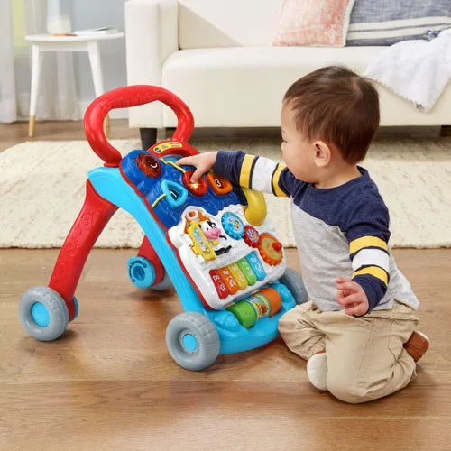 Miniatura 5 de VTech Andador de Aprendizaje de Sentado a de Pie (Empaque Libre de Frustraciones), Azul