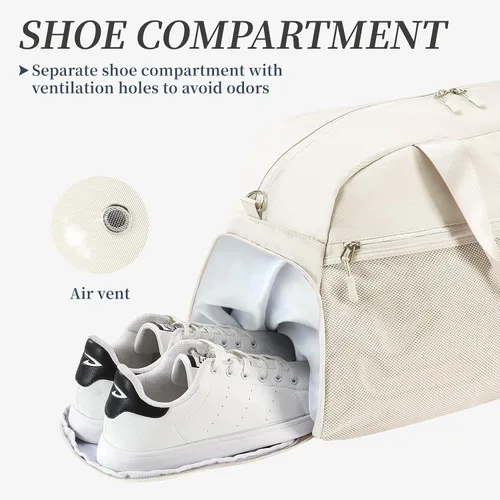 Miniatura 5 de Gym Bag for Women Sport Duffel Bag for Men with Shoes Compartment Travel Duffle Bags with Wet Pocket School Yoga Football Basketball Lightweight