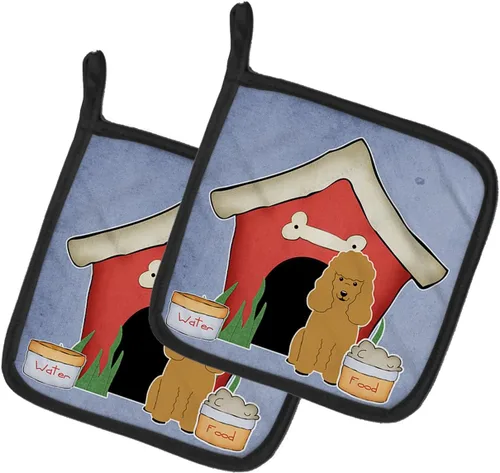 Miniatura 69 de Caroline's Treasures BB2894PTHD Dog House Collection Chow Chow Chow - Par de soportes para ollas, 7.5HX7.5W, multicolor 4-Azul