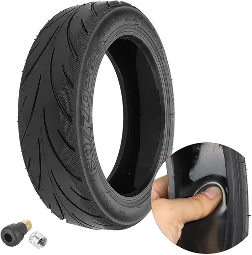 YBang Neumático Sólido Sin Cámara 60/70-6.5 con Válvula con Sellador Líquido Incorporado Reparable para Segway Ninebot Max G30 Scooter Neumático 1