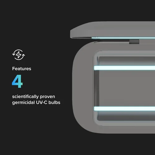 Miniatura 7 de PhoneSoap Pro UV Desinfectante de teléfono inteligente y cargador universal para celular Desinfección patentada y clínicamente probada de 360