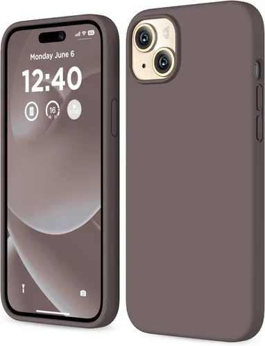 Miniatura 29 de Funda de silicona para iPhone 15 Plus, cubierta protectora de cuerpo completo, forro de microfibra suave antiarañazos, funda delgada ultrafina