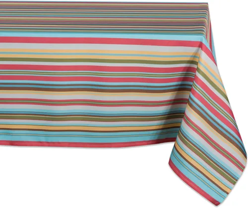 Miniatura 12 de DII - Colección de mesa de verano con rayas para exterior, uso múltiple, lavable a máquina, juego de manteles reversibles, 13x19, casa de playa