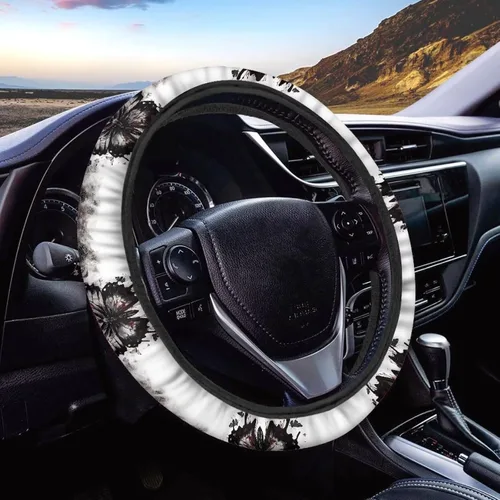 Miniatura 9 de Asian Dragon - Funda universal para volante de automóvil, accesorios interiores de automóvil, lavable, transpirable, funda para volante