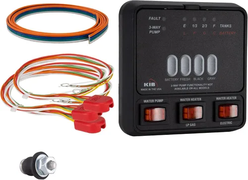 Panel de monitor de sensor de tanque M23 | Reemplazo KIB | Incluye kit de arnés de cables | Sensor de nivel de agua dulce o tanque de retención