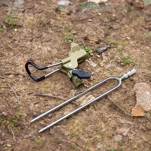 Miniatura 3 de GOLDEAL Soportes de caña para pesca de banco, soporte para caña de pescar banco, soporte para caña de pescar para playa, ajustable en 360 grados.