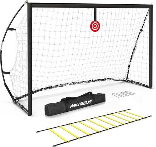 Miniatura 8 de Portable Soccer Goal for Backyard, Kids Youth Adults Soccer Goal Set with Net + Ground Stakes, Soccer Target and Agility Speed Training Equipment