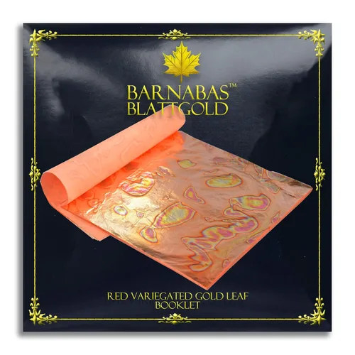 Miniatura 10 de Barnabas Blattgold Hoja de oro de imitación, hojas sueltas [25 hojas, 5.5 pulgadas], hoja de lámina de metal para pintura, arte y manualidades