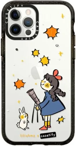 Miniatura 22 de Funda CASETiFY Impact Case para iPhone 12 / iPhone 12 Pro - Aries Moross - Sticker - Negro Transparente