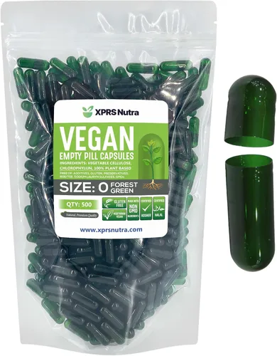 Miniatura 16 de XPRS Nutra Cápsulas vacías de tamaño 0 – 100 cápsulas veganas vacías transparentes – Píldora vegetariana – Llenado de cápsulas vegetales