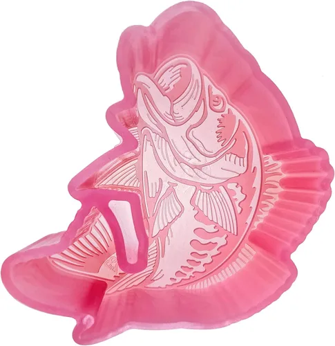MUBYOK M42 - Molde de silicona Freshie para hornear perlas de aroma para hornear suministros de freshie de MUBYOK M42 Bass Fish
