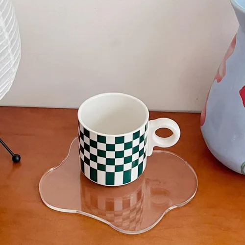 Miniatura 5 de 3 posavasos acrílicos irregulares en forma de nube, posavasos transparentes lindos para protección de mesa, decoración del hogar para mesa auxiliar