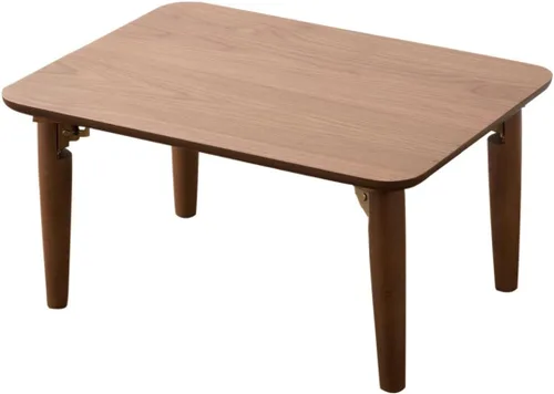 Miniatura 17 de EMOOR Mesa auxiliar plegable de madera rectangular pequeña (17.7 x 23.6 pulgadas), color blanco, mesa baja para sentarse en el suelo, espacio