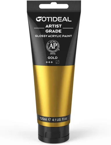 Miniatura 26 de GOTIDEAL - Pintura acrílica sienna tostado, tubos de 4.1 oz, no tóxicas, duradera, para pintor adulto o niño y para lienzo, madera, arcilla, tela