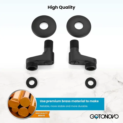 Miniatura 6 de gotonovo Clawfoot - Adaptador de bañera de 3-3/8 pulgadas, brazos oscilantes ajustables para grifo de cocina, bañera, baño, ducha, juego de grifos