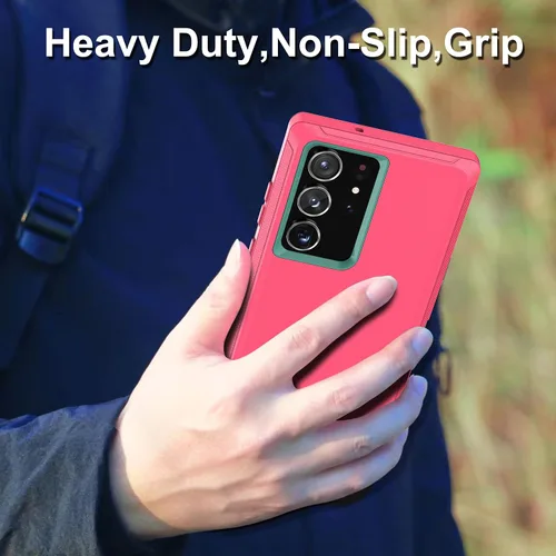 Miniatura 5 de MXX Funda compatible con Samsung Galaxy S23 Ultra, 3 capas de protección completa, resistente, resistente, a prueba de golpes y polvo, hecha
