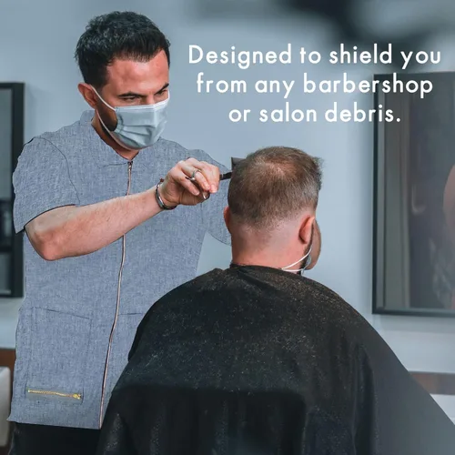 Miniatura 4 de King Midas Empire Boroughs Barber Jacket - Aspecto único de peluquería - Ajuste cómodo, Azul