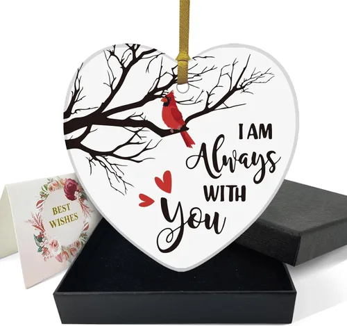 Miniatura 9 de REWIDPARTY Adorno floral de primo, placa de recuerdo para árbol de Navidad, regalo de graduación, cumpleaños, para mujeres y hombres, adorno