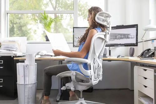 Miniatura 8 de Engineered Now El reposacabezas original para la silla Herman Miller Aeron (H3 para remasterizado, carbono)