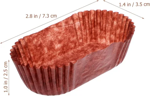 Miniatura 3 de DOITOOL 1000 vasos de papel ovalados para tartas, forma de barco, a prueba de grasa, forros para cupcakes, resistentes a altas temperaturas