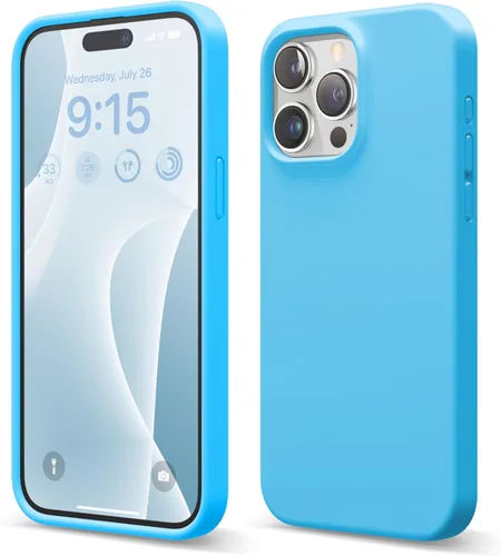 Miniatura 36 de elago Funda compatible con iPhone 15 Pro Max, de silicona líquida, funda protectora de cuerpo completo, a prueba de golpes, funda delgada